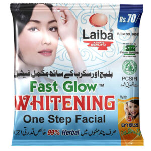 laiba fast glow whitening one step facial
